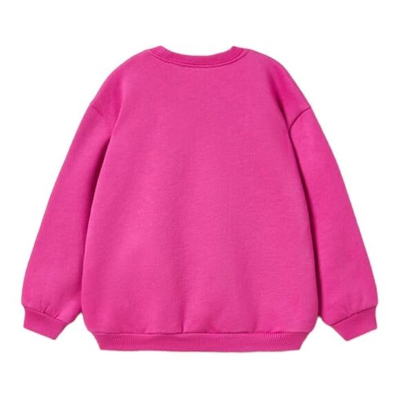ZARA Kids | Fuchsia | FLOWER AND TEXT SWEATSHIRT - Picture 2 of 5